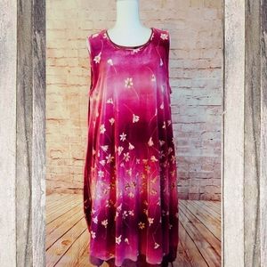 Stretch Floral Print Sleeveless Dress